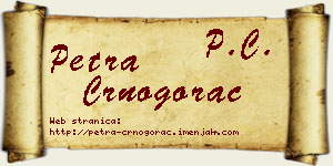 Petra Crnogorac vizit kartica